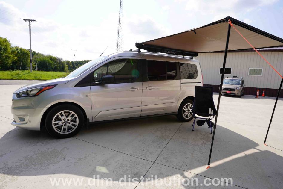2021 Silver Metallic Campervan with new Mini-T™ Camper Van Conversion HOA friendly Awning Solar